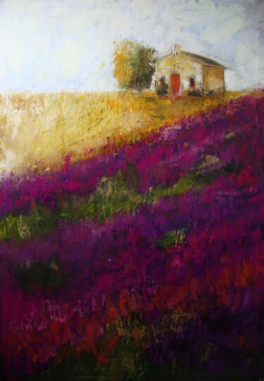 Painting titled "TUSCANY II" by Sonja Brzak, Original Artwork, Oil