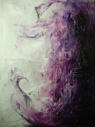 Peinture intitulée "UTERUS" par Sonja Brzak, Œuvre d'art originale, Huile