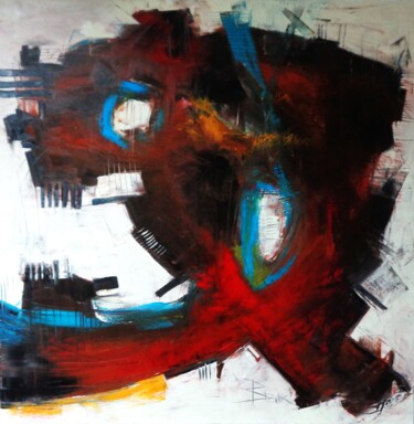 Malerei mit dem Titel "WOUNDED" von Sonja Brzak, Original-Kunstwerk, Öl