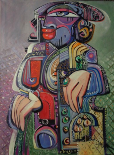 Malerei mit dem Titel "MARIE ANTOINETTE" von Sonja Brzak, Original-Kunstwerk, Öl