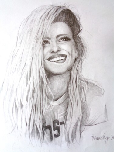 Drawing titled "JOY" by Sonja Brzak, Original Artwork, Pencil