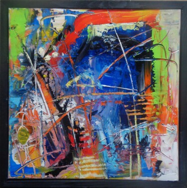 Painting titled "FRAGMENTS" by Sonja Brzak, Original Artwork, Oil