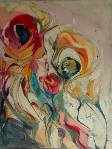 Painting titled "TENDERNESS III" by Sonja Brzak, Original Artwork, Oil