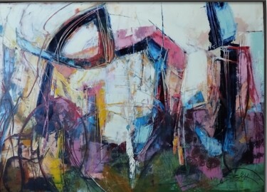 Painting titled "LOOP VII" by Sonja Brzak, Original Artwork, Oil