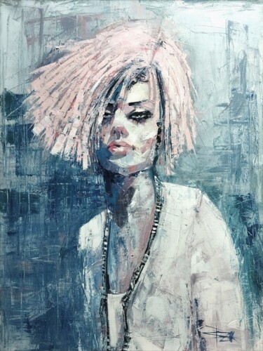 Painting titled "ELLA" by Sonja Brzak, Original Artwork, Oil