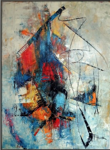 Malerei mit dem Titel "COLLAPSE IV" von Sonja Brzak, Original-Kunstwerk, Öl