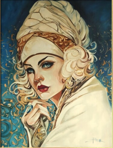 Painting titled "HEDY" by Sonja Brzak, Original Artwork, Oil