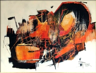 Peinture intitulée "ABSTRACT LOVE II" par Sonja Brzak, Œuvre d'art originale, Huile