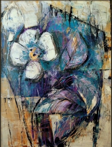Malerei mit dem Titel "PALM SUNDAY" von Sonja Brzak, Original-Kunstwerk, Öl