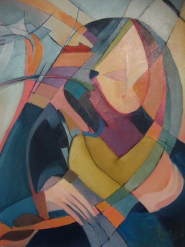 Painting titled "MADONNA" by Sonja Brzak, Original Artwork, Oil