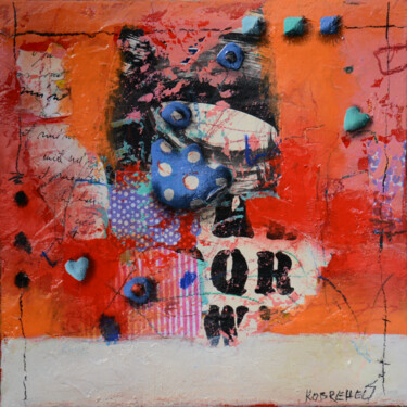 Painting titled "1105" by Sonja Kobrehel, Original Artwork, Acrylic Mounted on Wood Stretcher frame