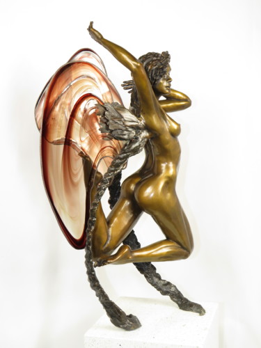 Sculpture intitulée "Jolly Breeze" par Sonja Smeyers, Œuvre d'art originale, Bronze