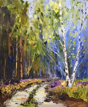 Together Painting titled "Together" by Sonja Brussen, Original Art, Oil