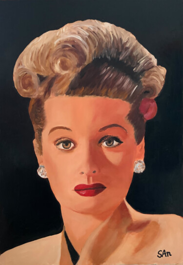 Картина под названием "Lucille" - Sonny Andersson, Подлинное произведение искусства, Масло