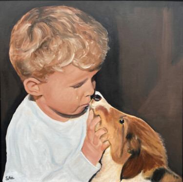 Painting titled "Comforting" by Sonny Andersson, Original Artwork, Oil