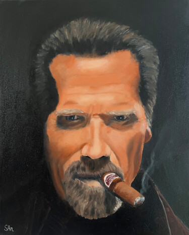 Painting titled "Arnold" by Sonny Andersson, Original Artwork, Oil