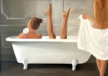 Pintura intitulada "Surreal spa" por Sonny Andersson, Obras de arte originais, Óleo