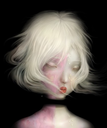 Digitale Kunst mit dem Titel "Paint me unfit" von Sonya Fu, Original-Kunstwerk
