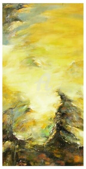 Peinture intitulée "Land5.jpg" par Soon Lai Wai, Œuvre d'art originale, Huile