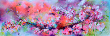 Pittura intitolato "Colorful Flowers Fi…" da Roxana Gabriela Soos, Opera d'arte originale, Acrilico