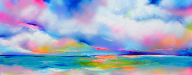 Peinture intitulée "New Horizon 147" par Roxana Gabriela Soos, Œuvre d'art originale, Acrylique