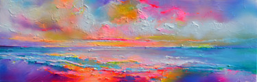 Painting titled "New Horizon 151" by Roxana Gabriela Soos, Original Artwork, Acrylic