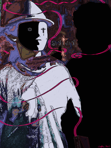 Arts numériques intitulée "Cette part de mystè…" par Sophia Hazi, Œuvre d'art originale, Peinture numérique
