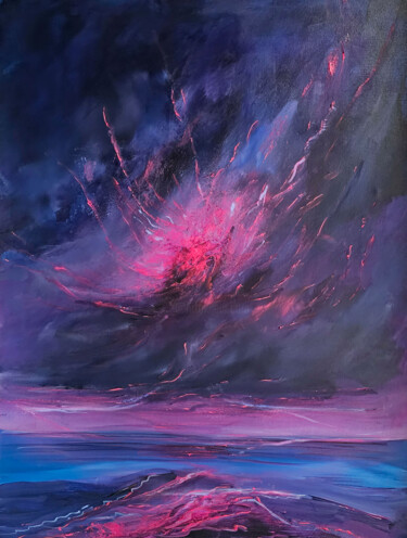 Pittura intitolato "Fury Unleashed" da Sophia Kühn, Opera d'arte originale, Acrilico
