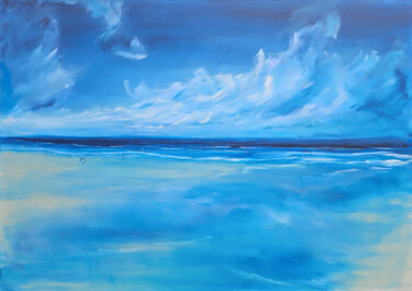 Malerei mit dem Titel "The enchanting coast" von Sophia Kühn, Original-Kunstwerk, Acryl
