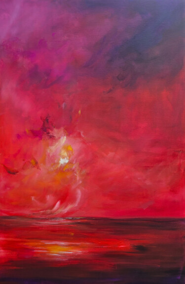 Pintura titulada "Red Dust" por Sophia Kühn, Obra de arte original, Acrílico