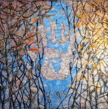 Картина под названием "Осень" - Софья Тютюнникова, Подлинное произведение искусства, лак Установлен на Деревянная рама для н…