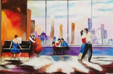 Painting titled "Le cours de Danse" by Sophie Ackermann, Original Artwork, Acrylic