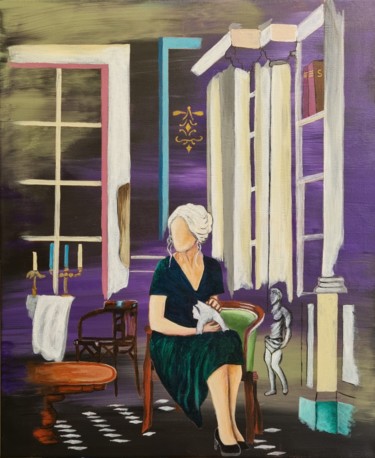 Painting titled "The Lady" by Sophie Ackermann, Original Artwork, Acrylic