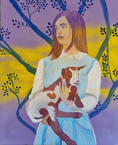 Peinture intitulée "Camille" par Sophie Ackermann, Œuvre d'art originale, Acrylique