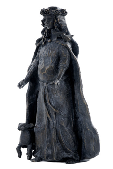Madone Laudato Si Sculpture intitulée "Madone Laudato Si" par Sophie Barut, Œuvre d'art originale, Bronze