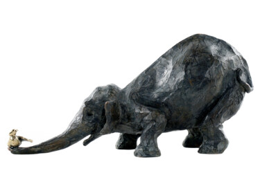 Accueillir Sculpture intitulée "Accueillir" par Sophie Barut, Œuvre d'art originale, Bronze