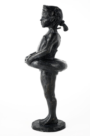 Skulptur mit dem Titel "la petite baigneuse…" von Sophie Barut, Original-Kunstwerk, Bronze