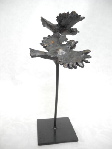 Sculptuur getiteld "Pour le meilleur et…" door Sophie Barut, Origineel Kunstwerk, Bronzen