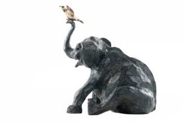Escultura intitulada "Elever / Raise" por Sophie Barut, Obras de arte originais, Bronze