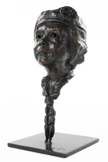 Skulptur mit dem Titel "Toujours prêt!" von Sophie Barut, Original-Kunstwerk, Bronze