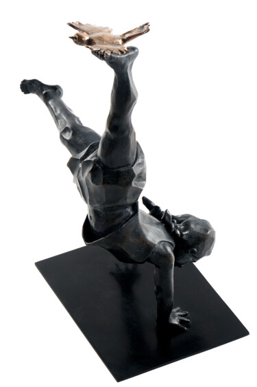 Sculpture titled "Joie" by Sophie Barut, Original Artwork, Bronze