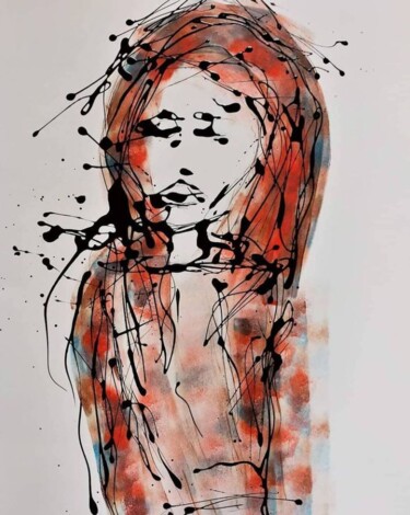 Картина под названием "Mise Au Parfum - So…" - Sophie Bazy, Подлинное произведение искусства, Воск