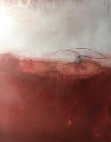 Peinture intitulée "Rouge Blanc" par Sophie Benoist, Œuvre d'art originale, Huile