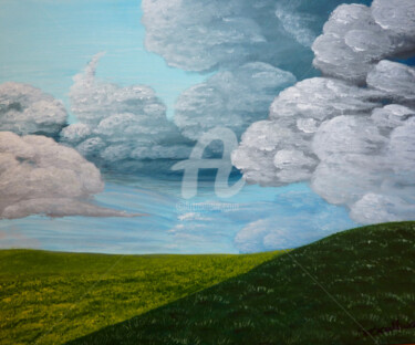 Peinture intitulée "Quand arrive l'orage" par Sophie Bertrand (Soso), Œuvre d'art originale, Acrylique