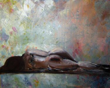Картина под названием "Rêverie.png" - Sophie Bouriche, Подлинное произведение искусства, Масло