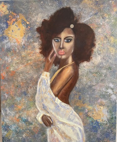 Malerei mit dem Titel "ESTRELLA ✨" von Sophie Bouriche, Original-Kunstwerk, Acryl