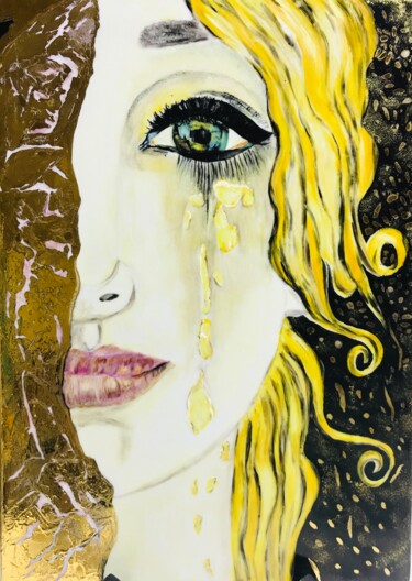 Painting titled "SophieKlimt" by Sophie Boyer, Original Artwork, Enamel