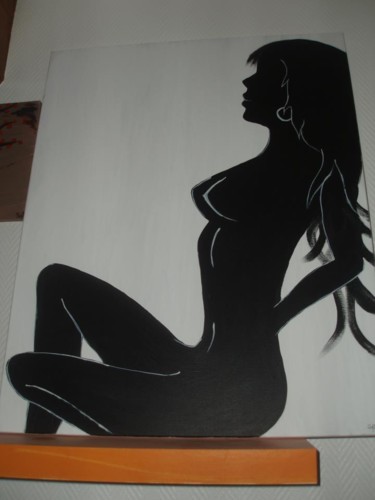 Peinture intitulée "peinture-femme-nue-…" par Sofia, Œuvre d'art originale, Acrylique