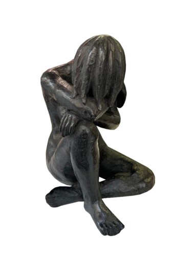 Sculpture intitulée "La petite Baigneuse" par Sophie De Fournas, Œuvre d'art originale, Bronze