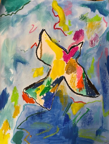 Malerei mit dem Titel "L'orage" von Sophie Debrade, Original-Kunstwerk, Acryl